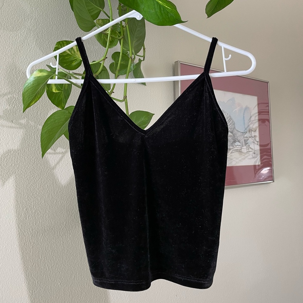Velvet crop top
